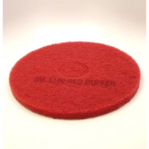 3M regular speed floor pad (400mm, 16") - 5100, red