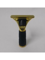 Ettore window master brass handle with rubber grip