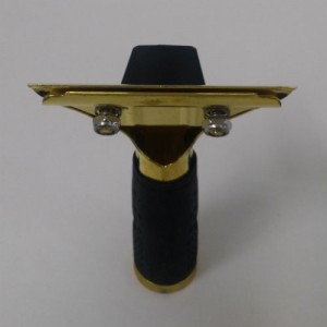 Ettore window master brass handle with rubber grip