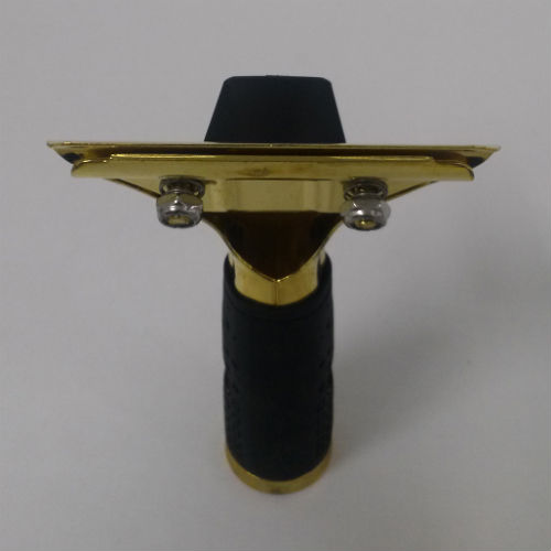 Ettore window master brass handle with rubber grip