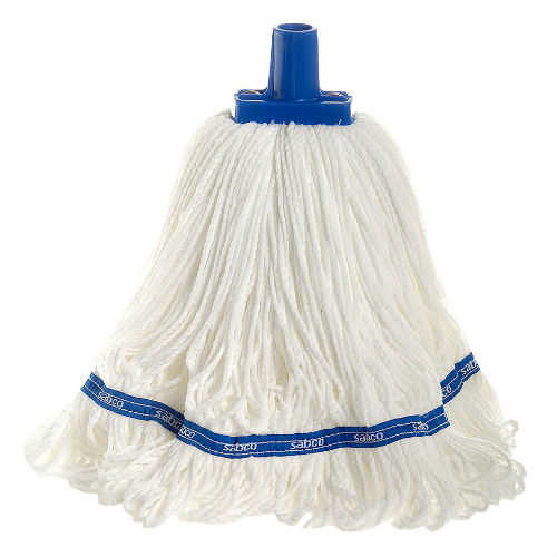 Sabco microfiber mop refill (350g) - white, blue neck