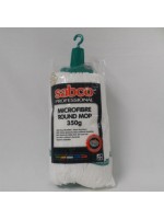 Sabco microfiber mop refill (350g) - white, green neck