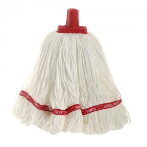 Sabco microfiber mop refill (350g) - white, red neck