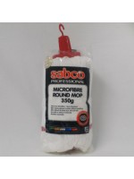 Sabco microfiber mop refill (350g) - white, red neck