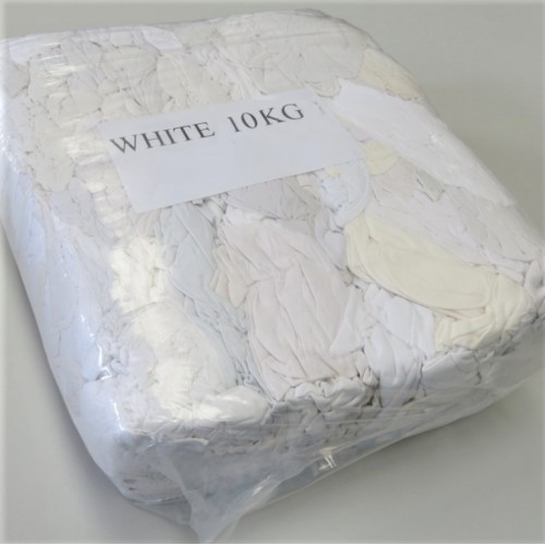 Rags 10kg Compressed bag  White T-shirt
