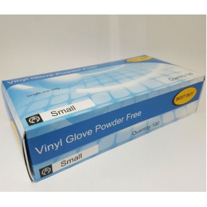 Vinyl Gloves Powder Free (Small) Pkt/100 - clear