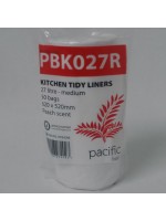 Kitchen Tidy Liner 27Ltr (620x520mm) (50/Roll)-white
