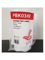 Kitchen Tidy Liner 36Ltr (710x600mm) (50/Roll)-white