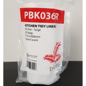 Kitchen Tidy Liner 36Ltr (710x600mm) (50/Roll)-white
